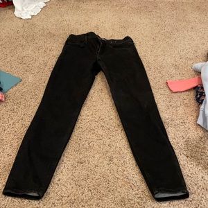 Mid Rise Black Express Skinny Jeans Size 4